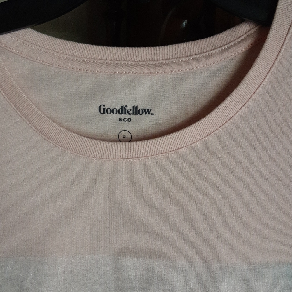 Goodfellow & Co, Men's Tee, coral w/design, Sz XL - Picture 2 of 6